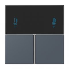 Taustiņs 3-viet, F40 KNX telpas kontrolierim, Serie LS, gris fonce 59