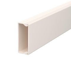 Kabeļu kanāls ar perforēto pamatni 20x50x2000, PVC, dzidri balts, 9010