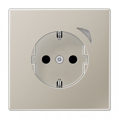 Kontaktligzda SCHUKO, 16 A 250 V ~, skrūvju spailes, ar indikātoru un bērnu drošību, termoplasts krāsots, Serie LS,