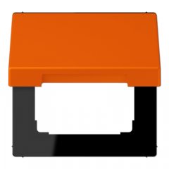 Rozetes vāks ar atsperi, termoplasts krāsots, Serie LS, oranžs