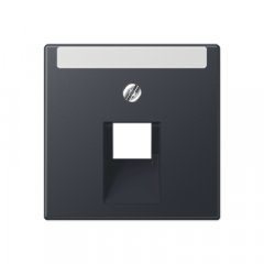 Virsma IAE/UAE-datu rozetei 1 x 8-polig, marķējams, termoplasts lakots, Serie A, anthrazit matt