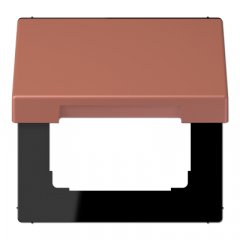 Rozetes vāks ar atsperi, termoplasts krāsots, Serie LS, terre sienne brique
