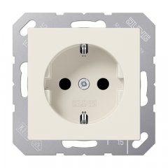 Kontaktligzda SCHUKO, 16 A 250 V ~, termoplasts, Serie AS, ziloņkaula