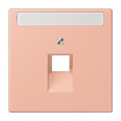 Virsma IAE/UAE-datu rozetei 1 x 8-polig, marķējams, termoplasts lakots, Serie LS, rose clair