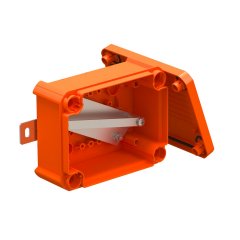 Savienojuma kārba funkciju nodrošināšanai 150x116x67, PP, pasteļoranžs, 2003 T100E 0VA