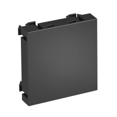 Noslēgts vāks 1/1 modulis 45x45mm, pelēkmelna, 7021 ADP-B SWGR1
