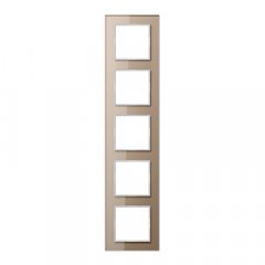 Stikla rāmītis 5-vietīgs, vertikālā un horizontālā montāža, A CREATION, šampanieša krāsā