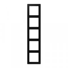 Rāmītis 5-vietīgs, vertikālā un horizontālā montāža, LS 990, grafītmelns matēts