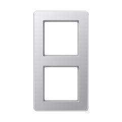 Rāmītis 2-vietīgs, vertikālā un horizontālā montāža, termoplasts krāsots, A FLOW, alumīnija