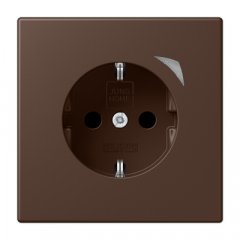 Kontaktligzda JUNG HOME SCHUKO, 16 A 250 V ~, skrūvju spailes, ar indikātoru un bērnu drošību, termoplasts krāsots