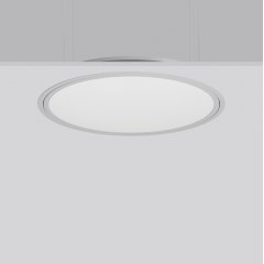 Gaismeklis TRIONA round, 40 W, 3550 lm, 827-865, silver, DALI Recessed ceiling luminaires, D 725 H 2 HEL 89, Plastic (PMMA) prismatic