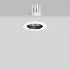 HELEDON mini, 20 W, 2650 lm, 935, white, on/off Recessed downlights, D 124 H 3 HEL 120, 60°