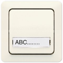 Taustiņs 1-viet, marķējams, duroplasts, ST 550, ziloņkaula