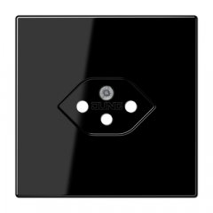 Virsma kontaktligzdai, Šveices tips, Typ 13, duroplasts, Serie LS, melns