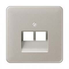 Virsma IAE/UAE-datu rozetei 2 x 8-polig, Aluminium eloxiert, Serie CD, platīna krāsa