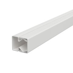 Kabeļu kanāls ar perforēto pamatni 20x20x2000, St, FSK, dzidri balts, 9010