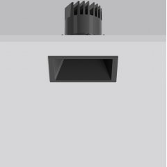 LEVIDO square, 7,5 / 12 W, 600 / 930 lm, 827, black, Phase-cut Recessed downlights, L 98 B 98 H 2 HE