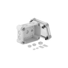 Montāžas kārba ar caurspīdīgu vāku 150x116x86, PC X06 LGR-TR