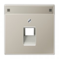 Virsma IAE/UAE-datu rozetei 1 x 8-polig, marķējams, Serie LS, krāsa nerūsējošais tērauds