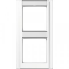 Rāmītis 2-vietīgs, marķējams, vertikāla montāža, duroplasts, A 500, balts