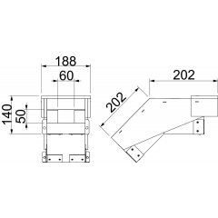 Vertikāls pagrieziens uz leju priekš BSKH09-K0506 50x60, pelēks BSKH09-VF0506