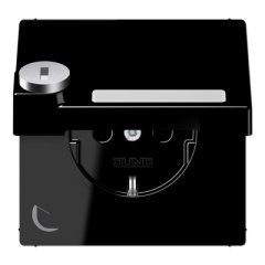 Kontaktligzda SCHUKO, 16 A 250 V ~, marķējams, ar bērnu drošību un vāciņu, ar drošības slēdzeni, termoplasts