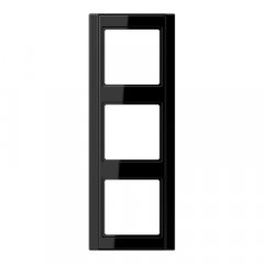Rāmītis 3-vietīgs, vertikālā un horizontālā montāža, duroplasts, A 500, melns