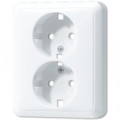 Centrālplate  SCHUKO® kontaktligzdai, Serie CD, balts
