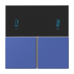 Taustiņs 3-viet, F40 KNX telpas kontrolierim, Serie LS, bleu outremer 31