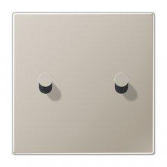 Virsma slēdžiem, 1-viet, 2 rotācijas slēdzis, Serie LS 1912, krāsa nerūsējošais tērauds