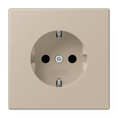 Kontaktligzda SCHUKO, 16 A 250 V ~, ar bērnu drošību, Serie LS, ombre naturelle claire