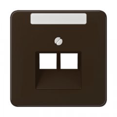 Virsma IAE/UAE-datu rozetei 2 x 8-polig, marķējams, termoplasts, Serie CD, brūns