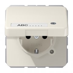 Kontaktligzda SCHUKO, 16 A 250 V ~, ar indikātoru, marķējams, ar bērnu drošību un vāciņu