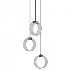 Decor Circle 3XPendant PL 20W Click CCT Black