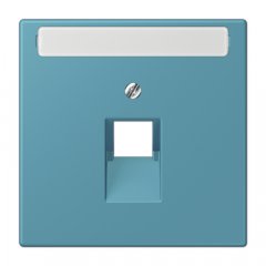 Virsma IAE/UAE-datu rozetei 1 x 8-polig, marķējams, termoplasts lakots, Serie LS, céruléen vif