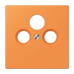 Centrālplate unversālā Sat/BK, termoplasts lakots, Serie LS, orange clair