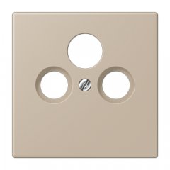 Centrālplate unversālā Sat/BK, termoplasts lakots, Serie LS, ombre naturelle claire