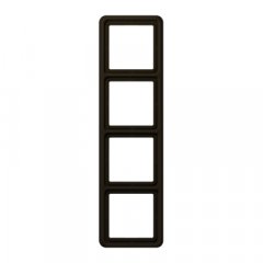 Rāmītis 4-vietīgs, vertikālā un horizontālā montāža, duroplasts, CD 500, brūns