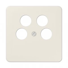 Centrālplate 4-vietīga SAT-TV-kontaktligzda (Ankaro), termoplasts, Serie CD, ziloņkaula