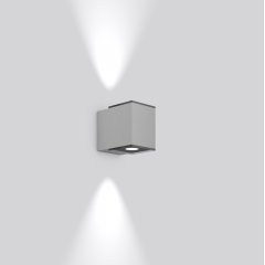 Gaismeklis ZONO PRO, 23 W, 2200 lm, 830, silver, DALI Wall luminaires, L 100 B 154 H 127, Transparent glass