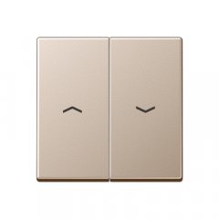 Taustiņs 2-viet žalūziju slēdzim, ar virzienrādītāju, Serie A, šampanieša krāsā