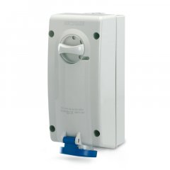 Kontaktligzda ar atdalītāju INTERLOCK.SOCKET 32A 2P+E 6h 200-250V 50Hz 60Hz 106X240MM