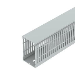 Rievots kabeļu kanāls halogenbrīvs, PC/ABS, gaiši pelēks, 7035 LK4H N 10060