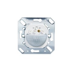 180° wall-mounted presence detector, recessed-mounted, remotely controlled