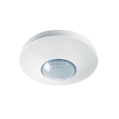 360° ceiling-mounted motion detector, recessed-mounted, approx. range Ø 8 m, remotely controlled