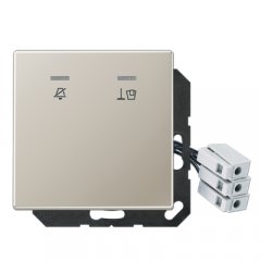 Viesnīcas koridora LED info zīme ar simboliem 24 V, Serie LS, krāsa nerūsējošais tērauds