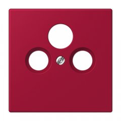 Centrālplate unversālā Sat/BK, termoplasts lakots, Serie LS, rouge carmin