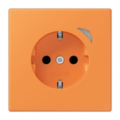 Kontaktligzda JUNG HOME SCHUKO, 16 A 250 V ~, skrūvju spailes, ar indikātoru un bērnu drošību, termoplasts krāsots