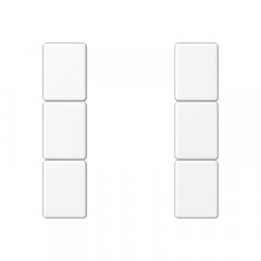 Taustiņs 3-viet, F50, Serie A, sniegbalts matēts