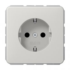 Kontaktligzda SCHUKO, 16 A 250 V ~, termoplasts, Serie CD, gaiši pelēks